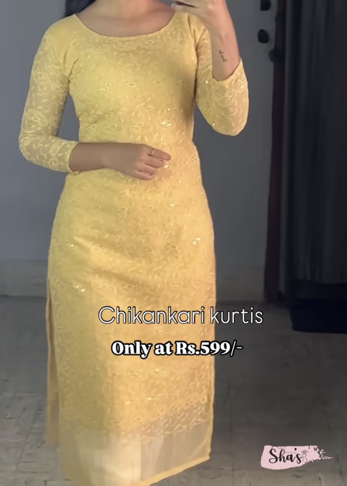 Chikankari kurtis – 1