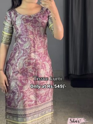 Silk Tissue Kurtis