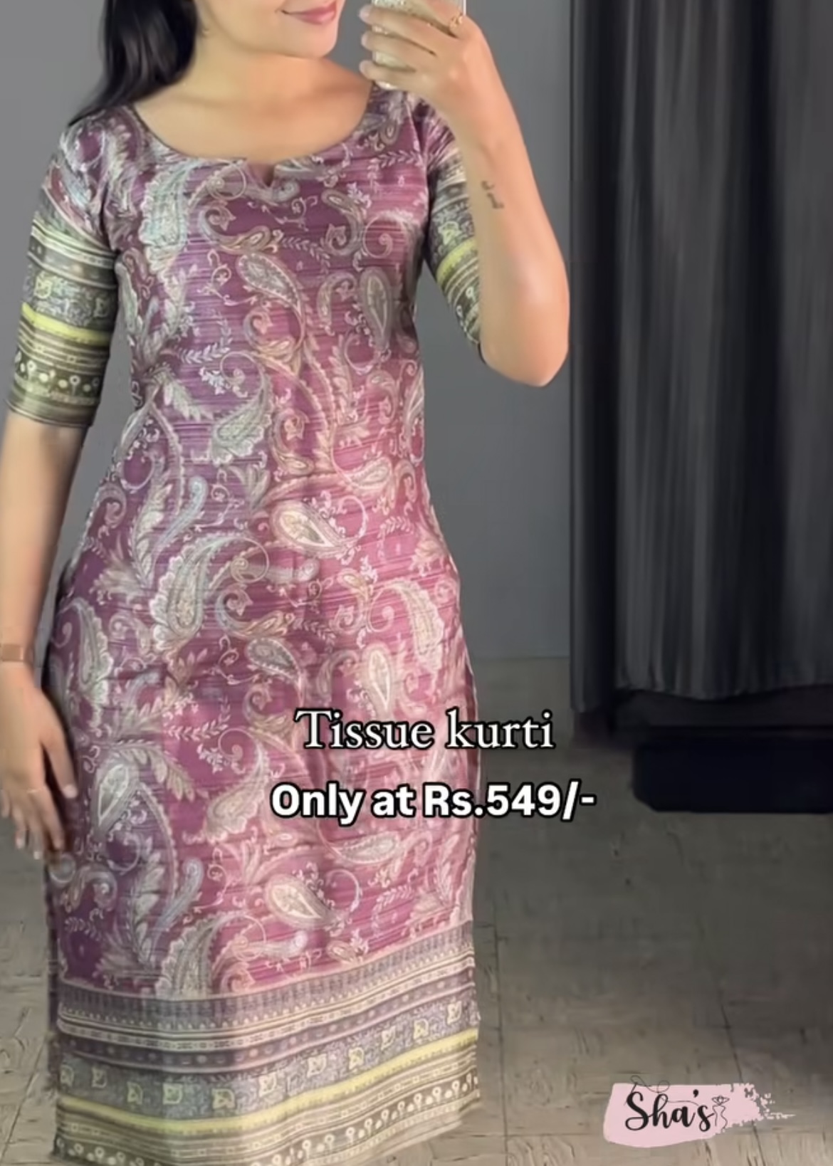 Silk Tissue Kurtis