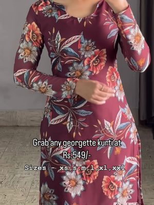 Floral Georgette Kurtis