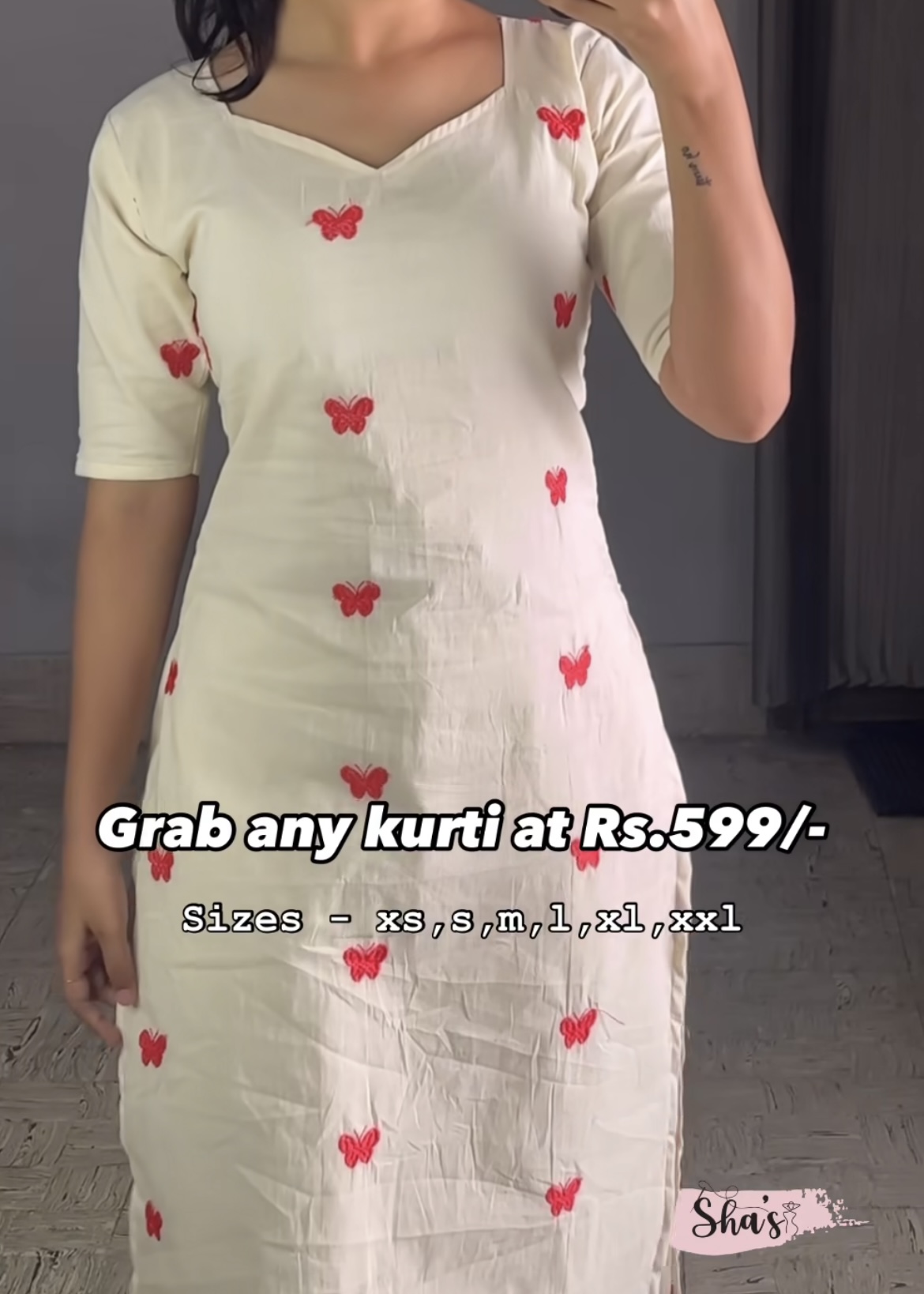 Butterfly Kurtis