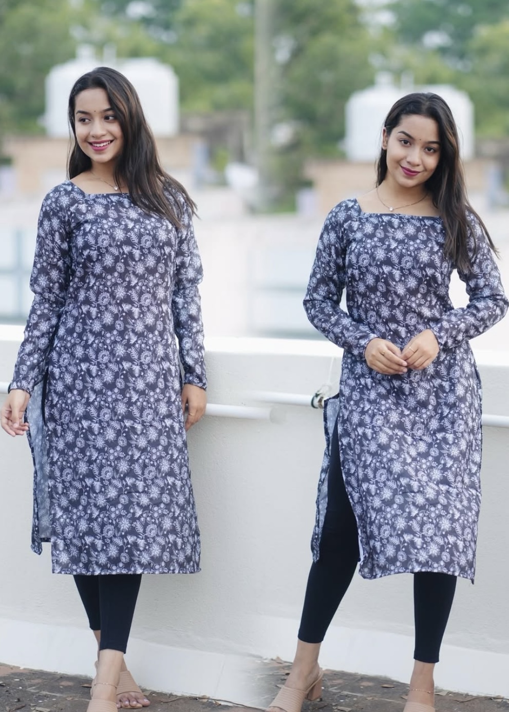 Cotton Kurtis ( Set – 2) Black Shade