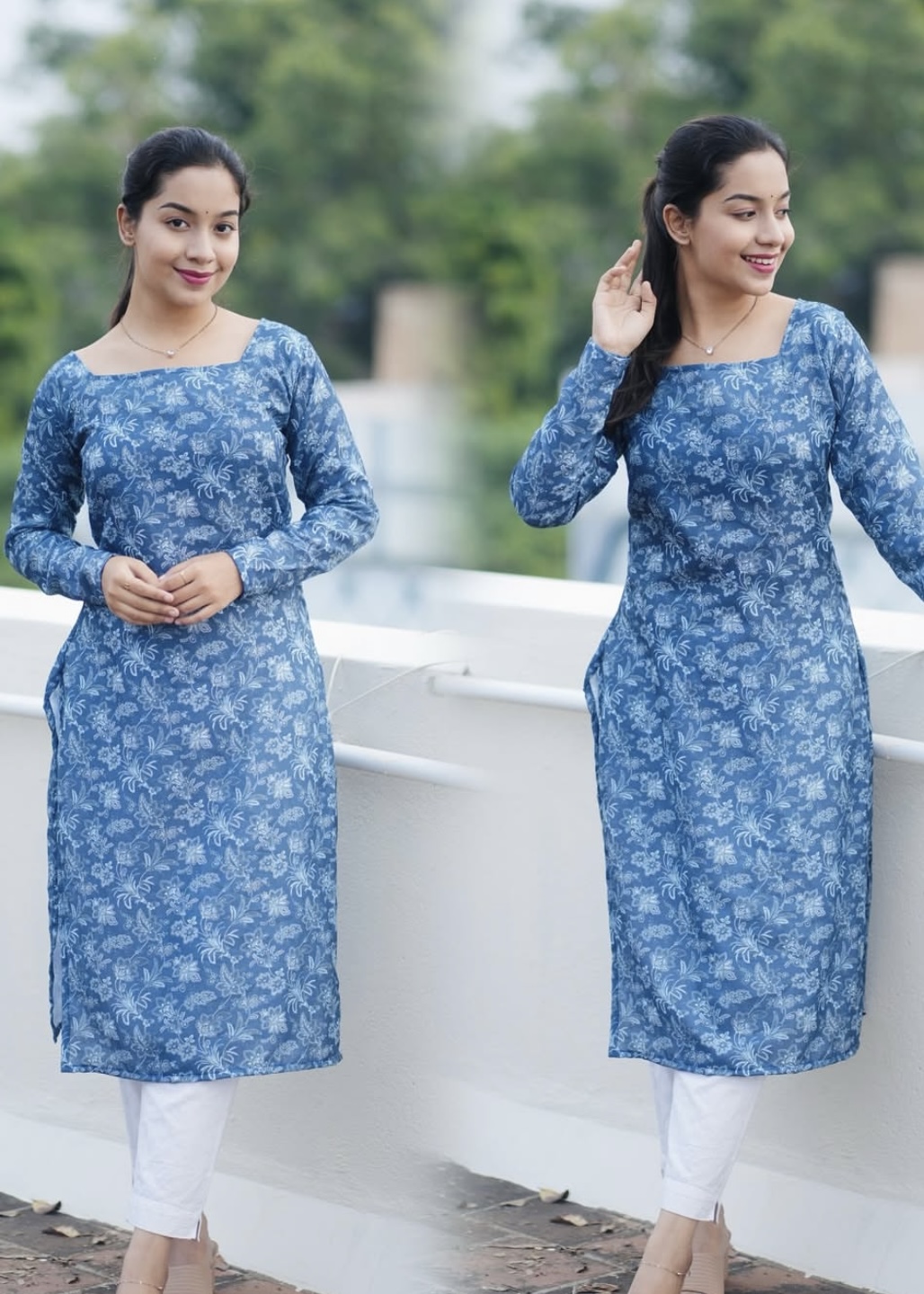 Cotton Kurtis ( Set- 2) Blue Shade