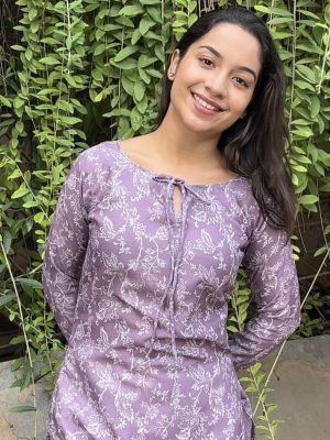 Cotton kurtis (Set - 1) Lavender Shade