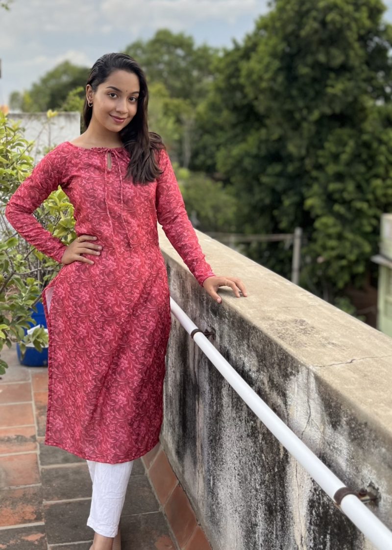 Cotton Kurtis ( Set - 1) Red Shade - Image 3