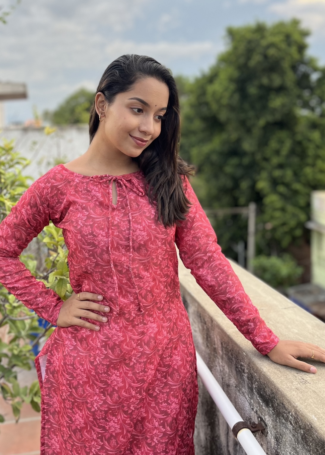 Cotton Kurtis ( Set – 1) Red Shade