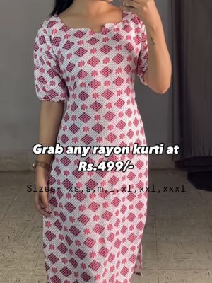 Rayon Kurtis