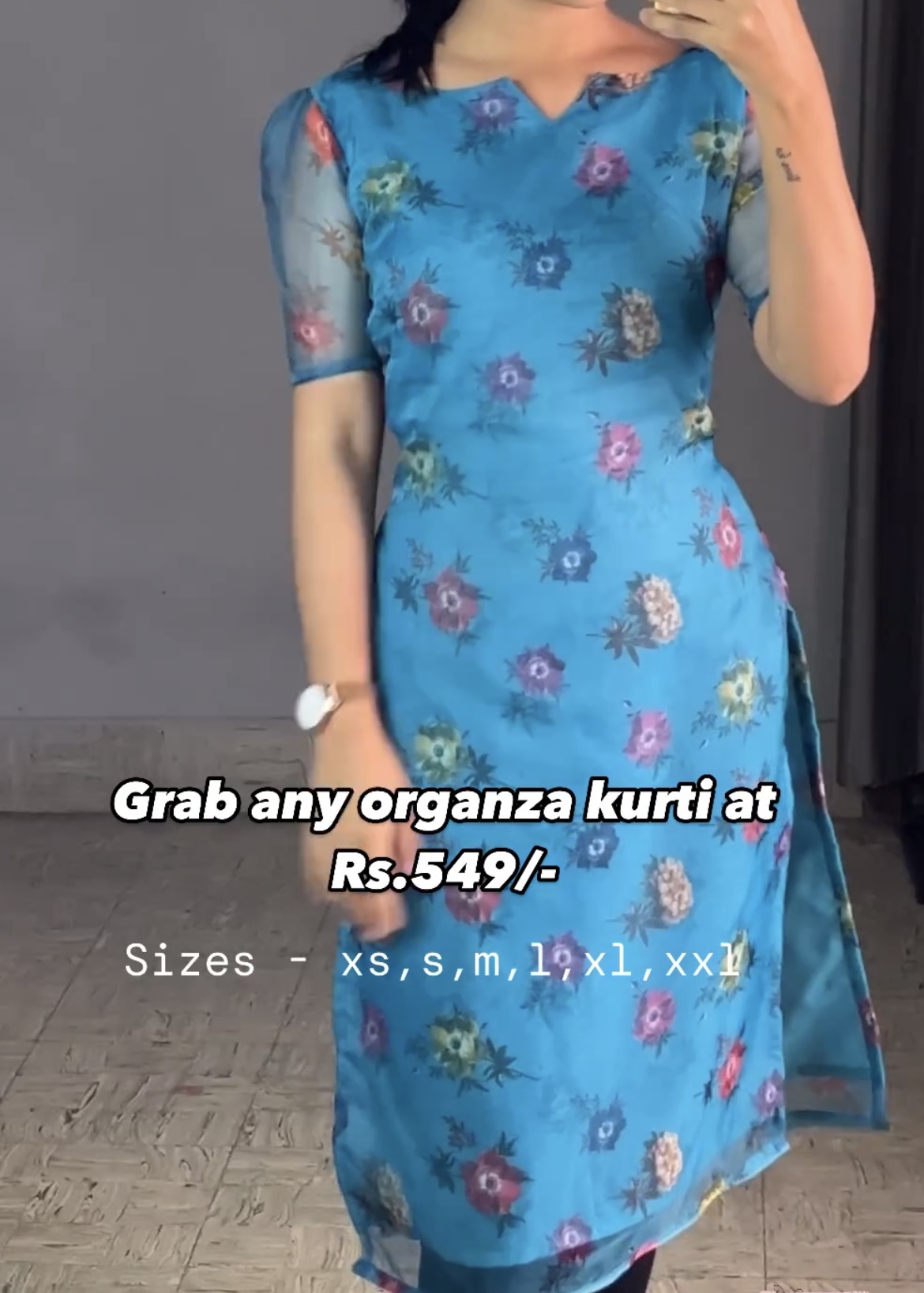 Organza Kurtis