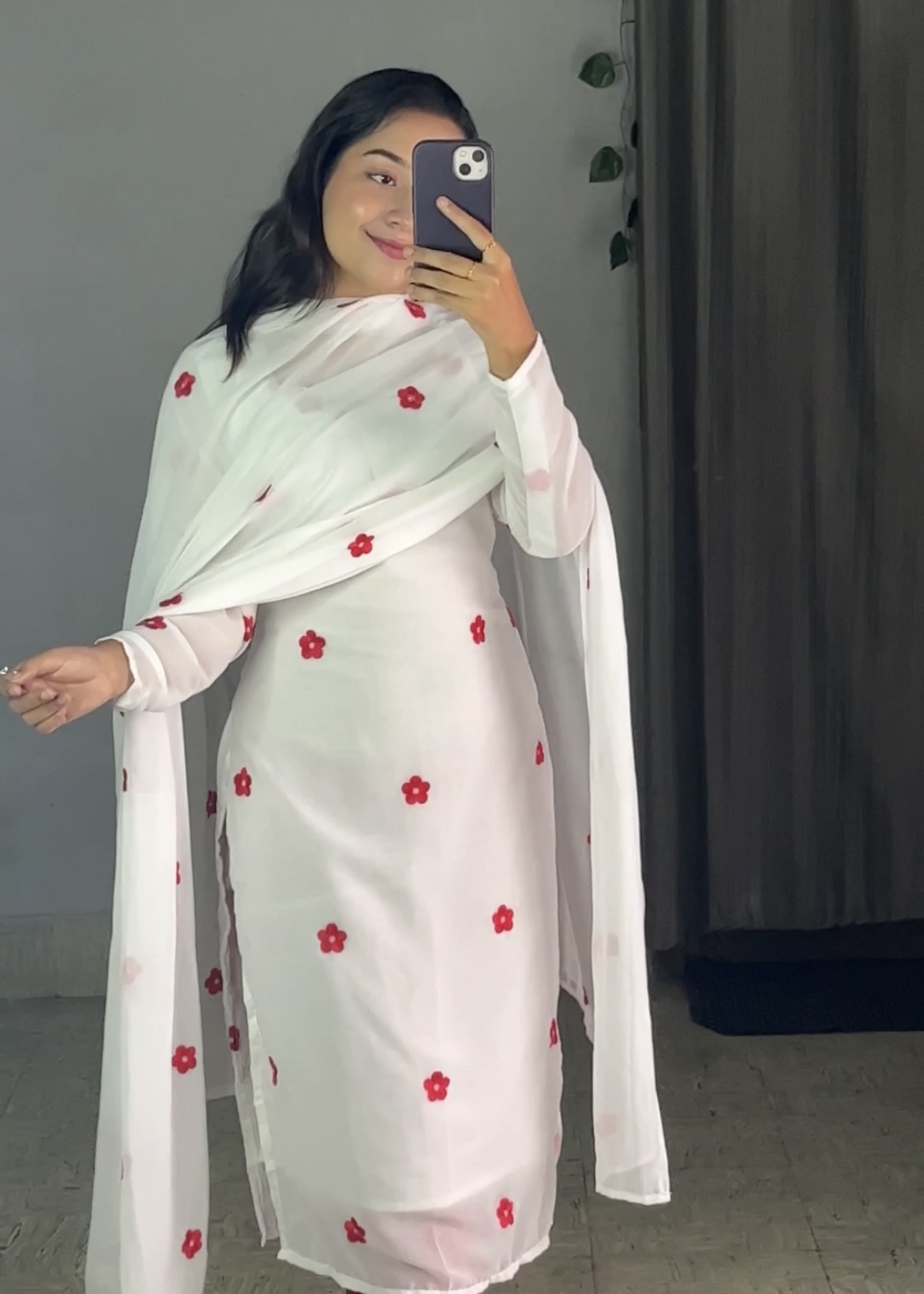 Flower Georgette Kurti Sets