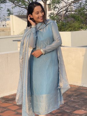 Pure Space Silk Kurti Sets