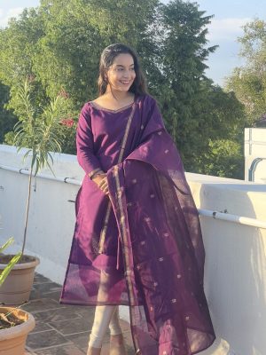 Maheswari Silk Cotton Kurti Sets