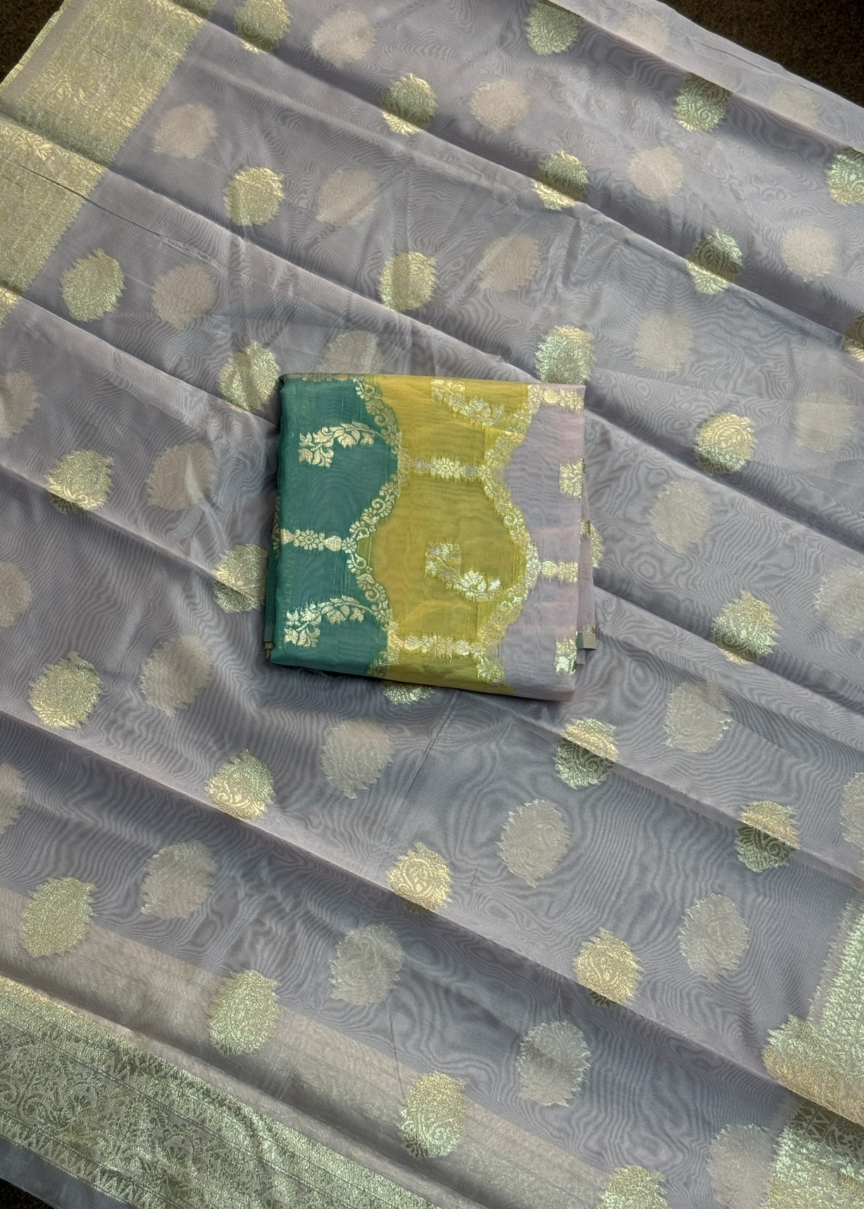 Banarasi Silk (Unstitched) Lavender