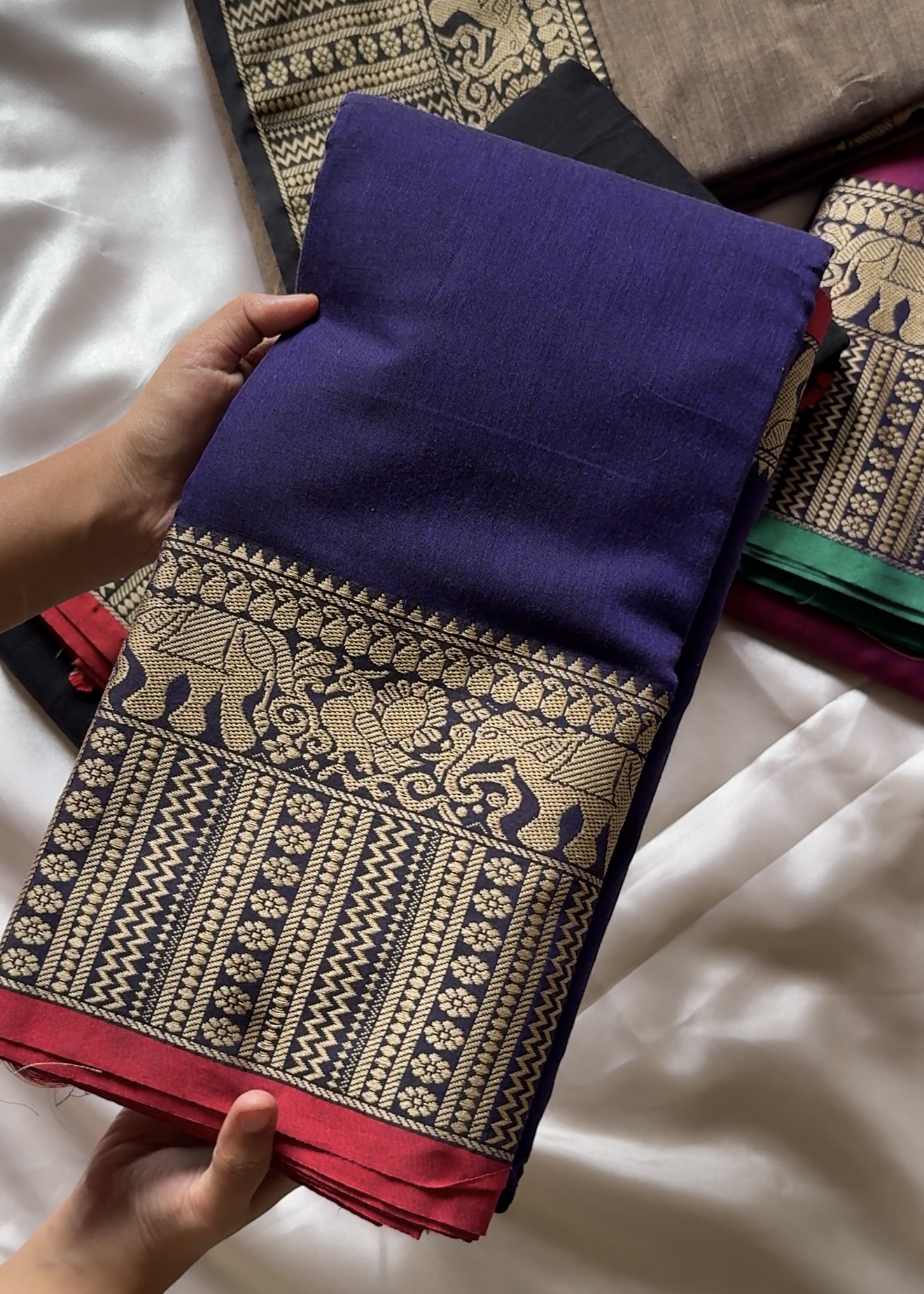 Narayanapet saree – Royal blue