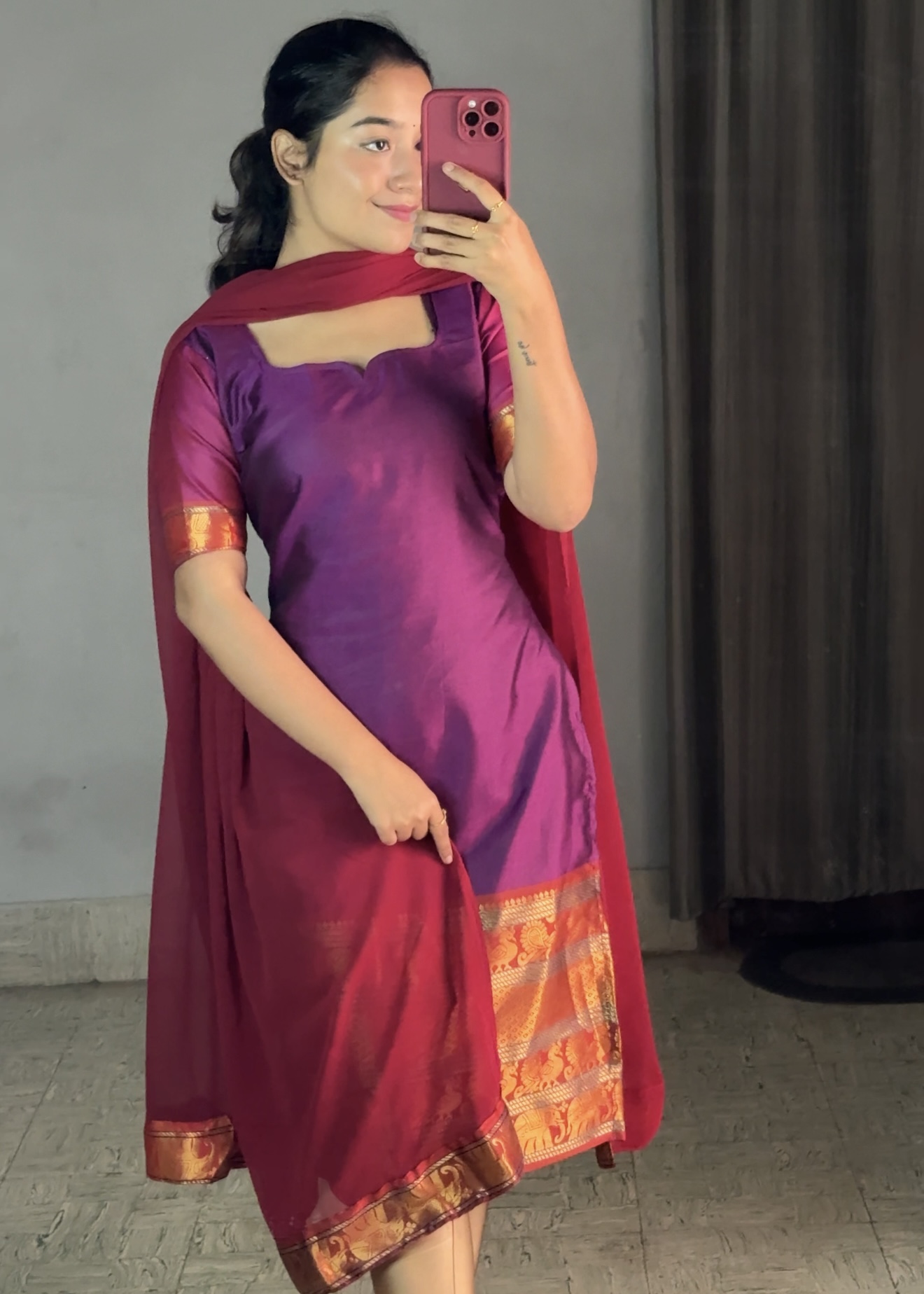 Narayanapet silk kurti sets
