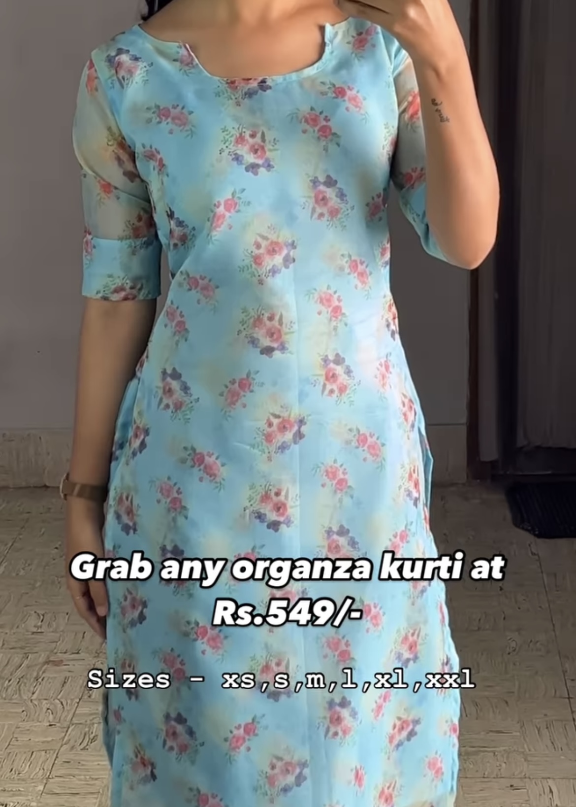 Organza – Sky blue