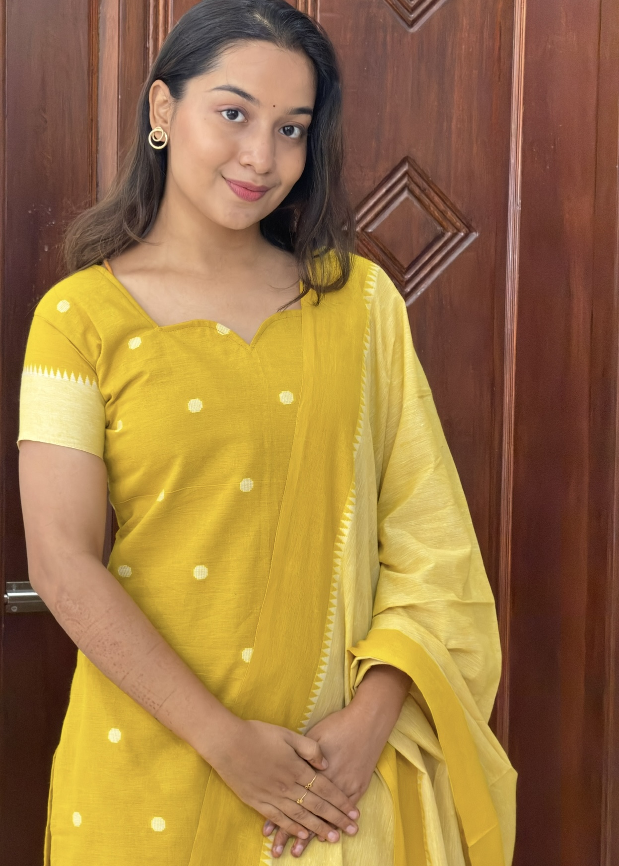 Cotton coin butta 3 piece set - Yellow - Image 3