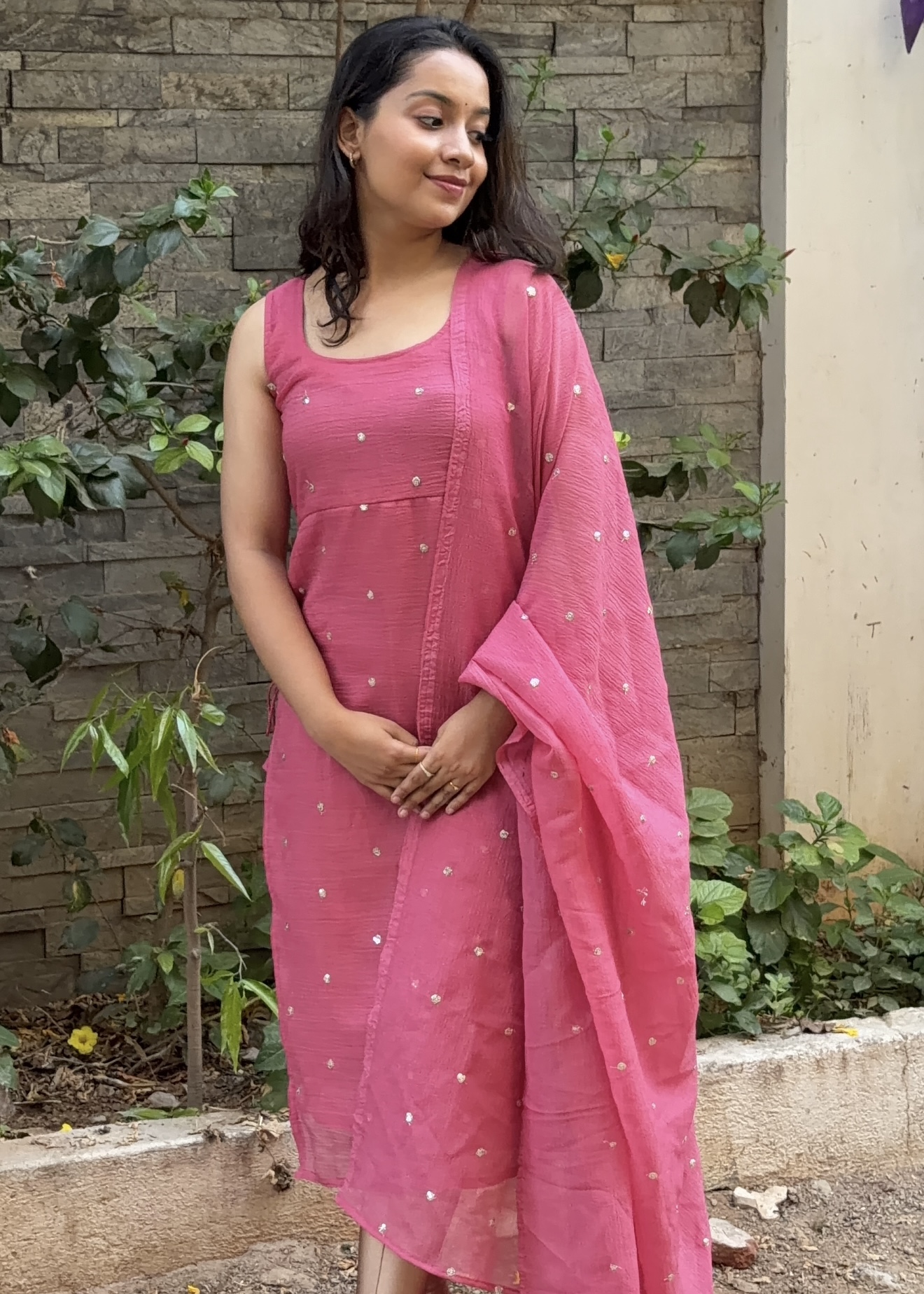 Sunshine Kurti set - Pink