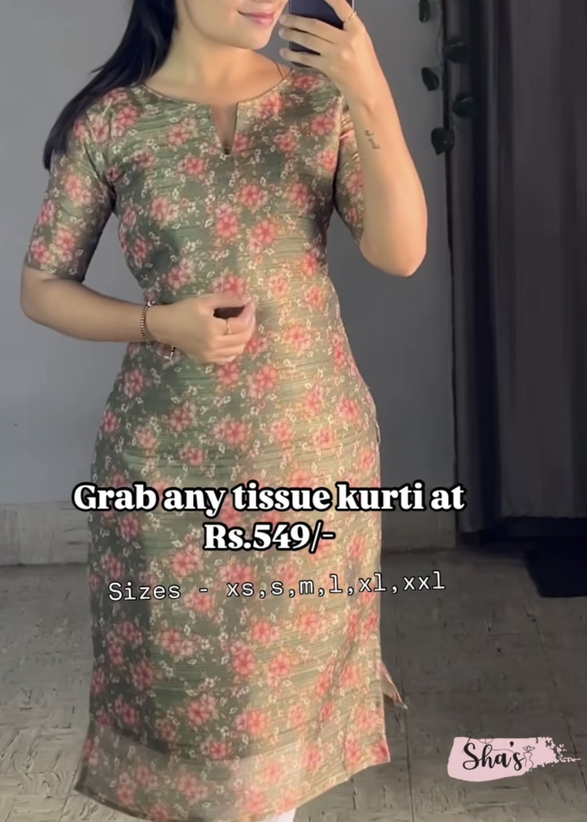 Floral tissue – Light green