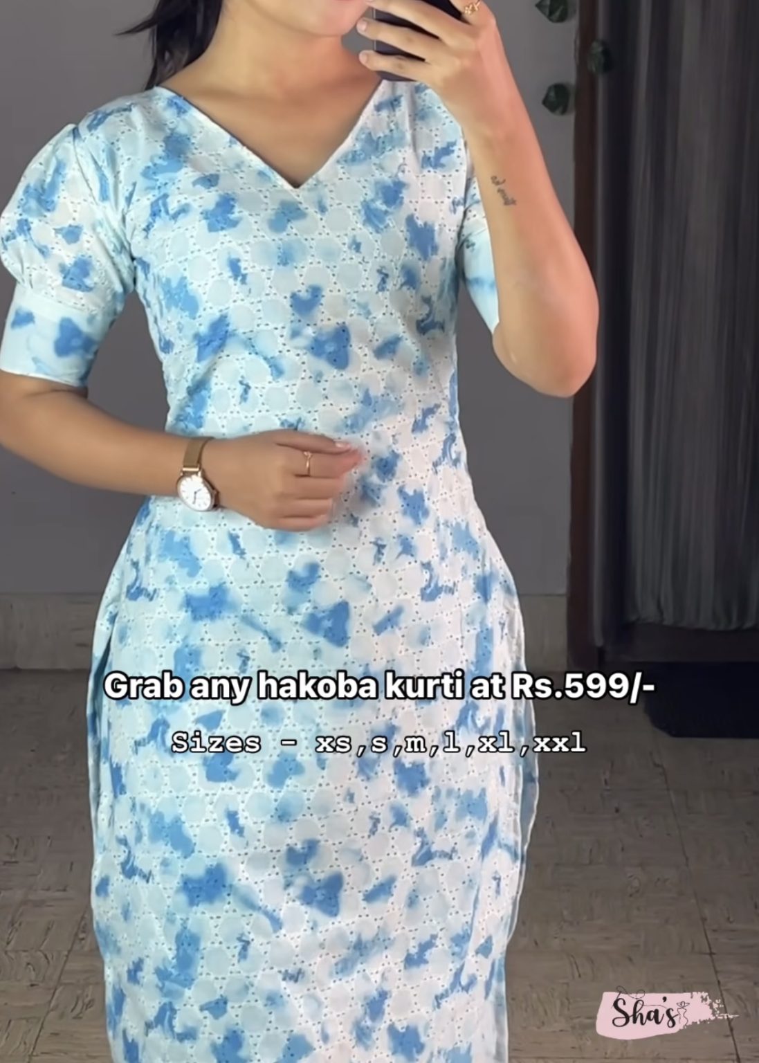 Tie dye hakoba – Blue